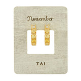 TAI JEWELRY Earrings November Birthstone Huggies