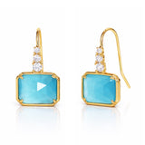 TAI JEWELRY Earrings Blue Crystal Drop Earrings
