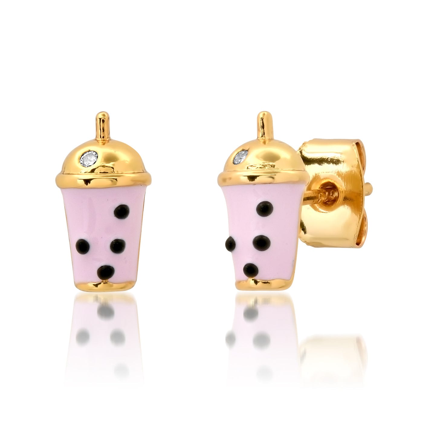TAI JEWELRY Earrings Boba Drink Stud Earrings