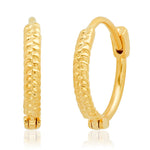 TAI JEWELRY Earrings Braided Gold Hoops