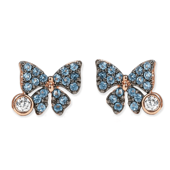 TAI JEWELRY Earrings Butterfly CZ Stud Earrings