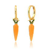 TAI JEWELRY Earrings Carrot Charm Huggie Earrings