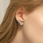 TAI JEWELRY Earrings Carved Flower Earrings