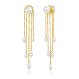 TAI JEWELRY Earrings Cascading Pearl Earrings