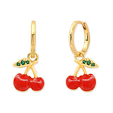 TAI JEWELRY Earrings Cherry Huggie Earrings