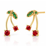TAI JEWELRY Earrings Cherry Twist Studs