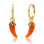 TAI JEWELRY Earrings Chili Pepper Huggie Earrings