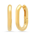 TAI JEWELRY Earrings Gold Classic 18mm Oval Hoop