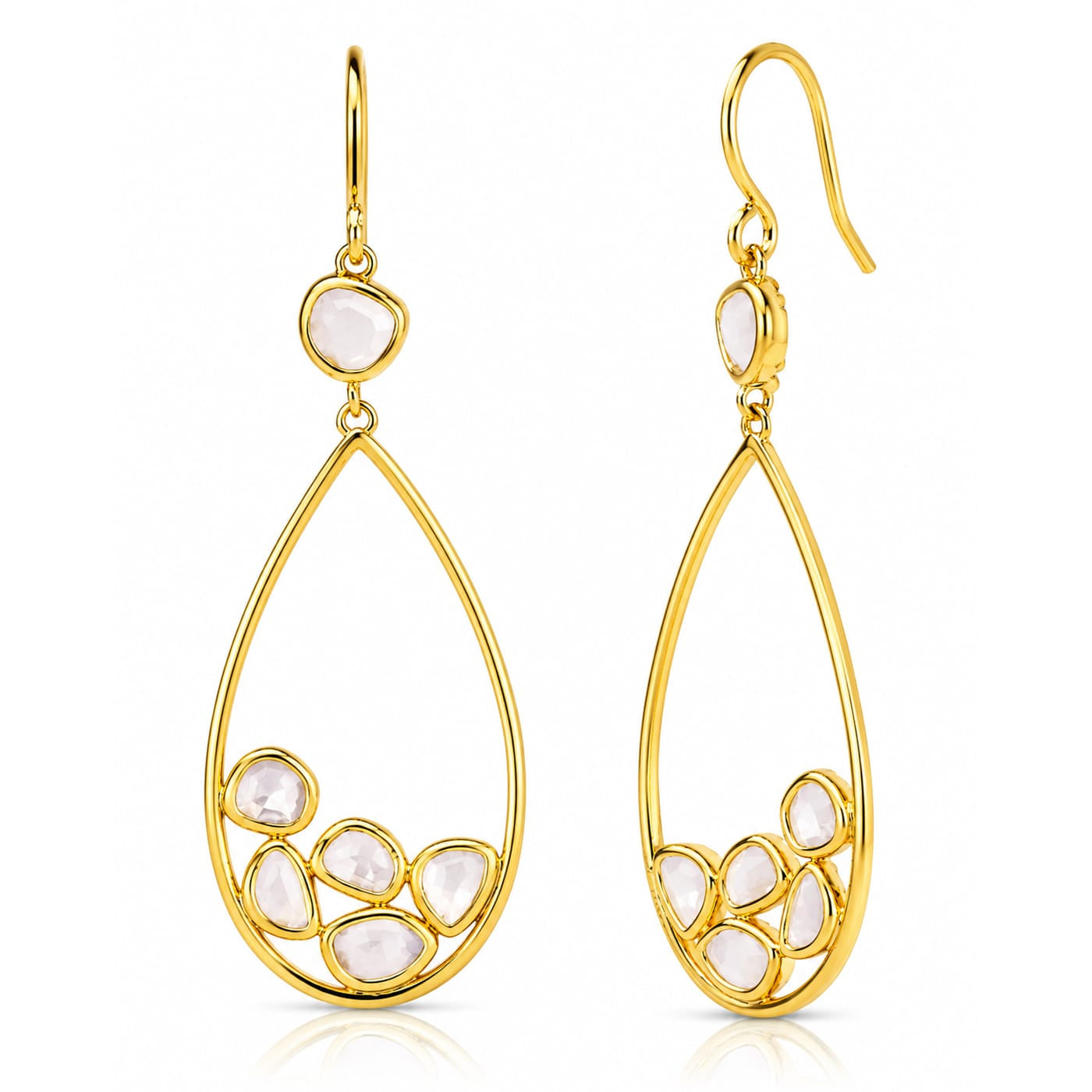 TAI JEWELRY Earrings Clear Cluster Drop Earrings