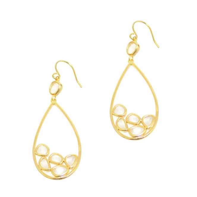 TAI JEWELRY Earrings Clear Cluster Drop Earrings