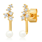 TAI JEWELRY Earrings Cluster Earrings With Pearl Jacket