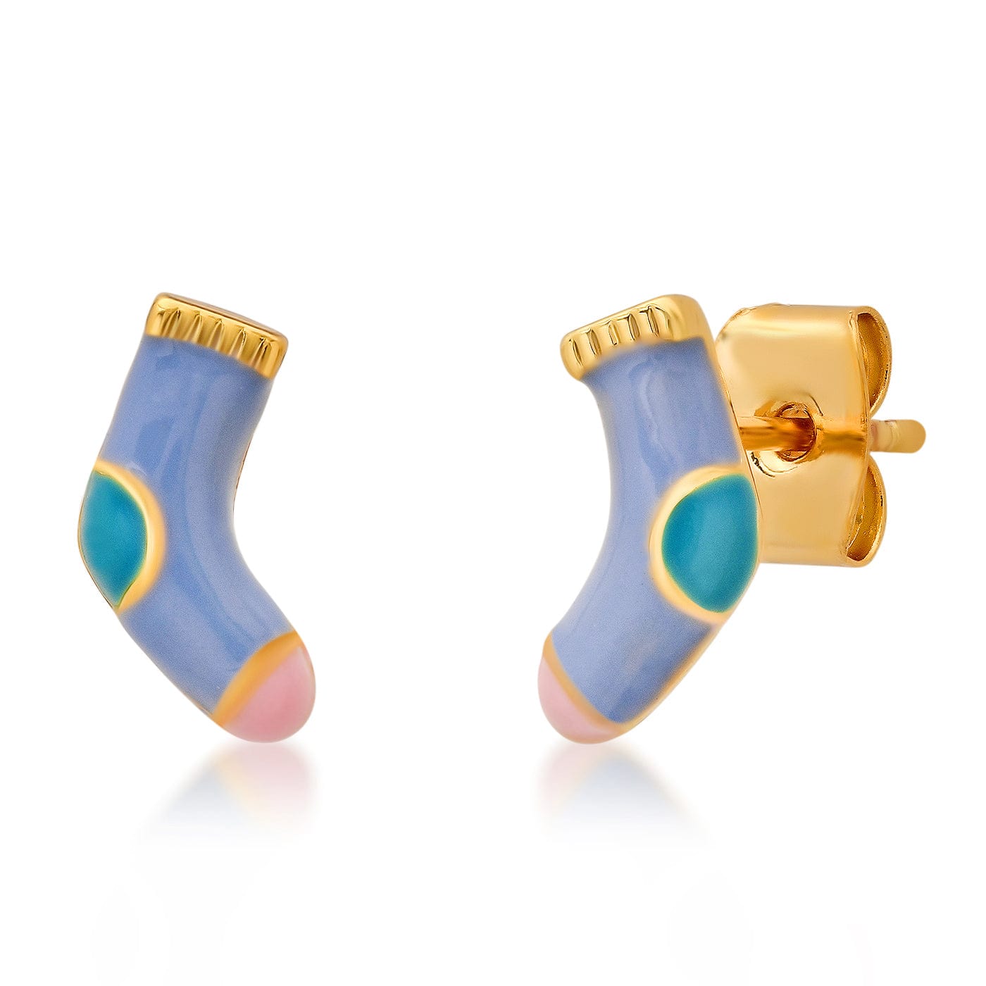 TAI JEWELRY Earrings Cozy Sock Enamel Studs