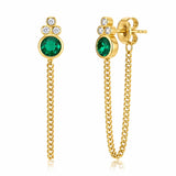 TAI JEWELRY Earrings CZ Drop Earrings (32mm)