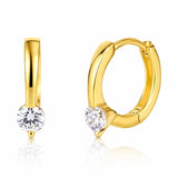 TAI JEWELRY Earrings CZ Huggie Earrings (15mm)