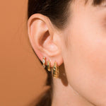 TAI JEWELRY Earrings CZ Reversible Huggies