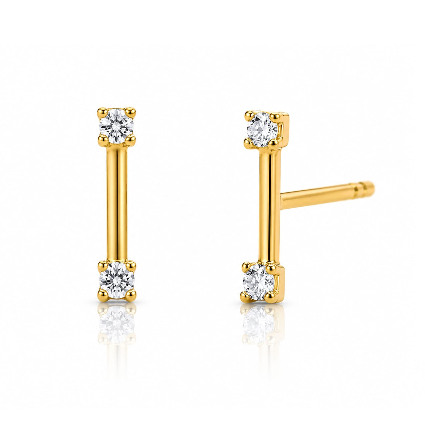 TAI JEWELRY Earrings CZ Stick Climbers