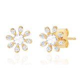TAI JEWELRY Earrings Daisy CZ Stud Earrings