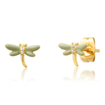 TAI JEWELRY Earrings Delicate Dragonfly Stud Earrings
