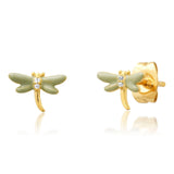 TAI JEWELRY Earrings Delicate Dragonfly Stud Earrings