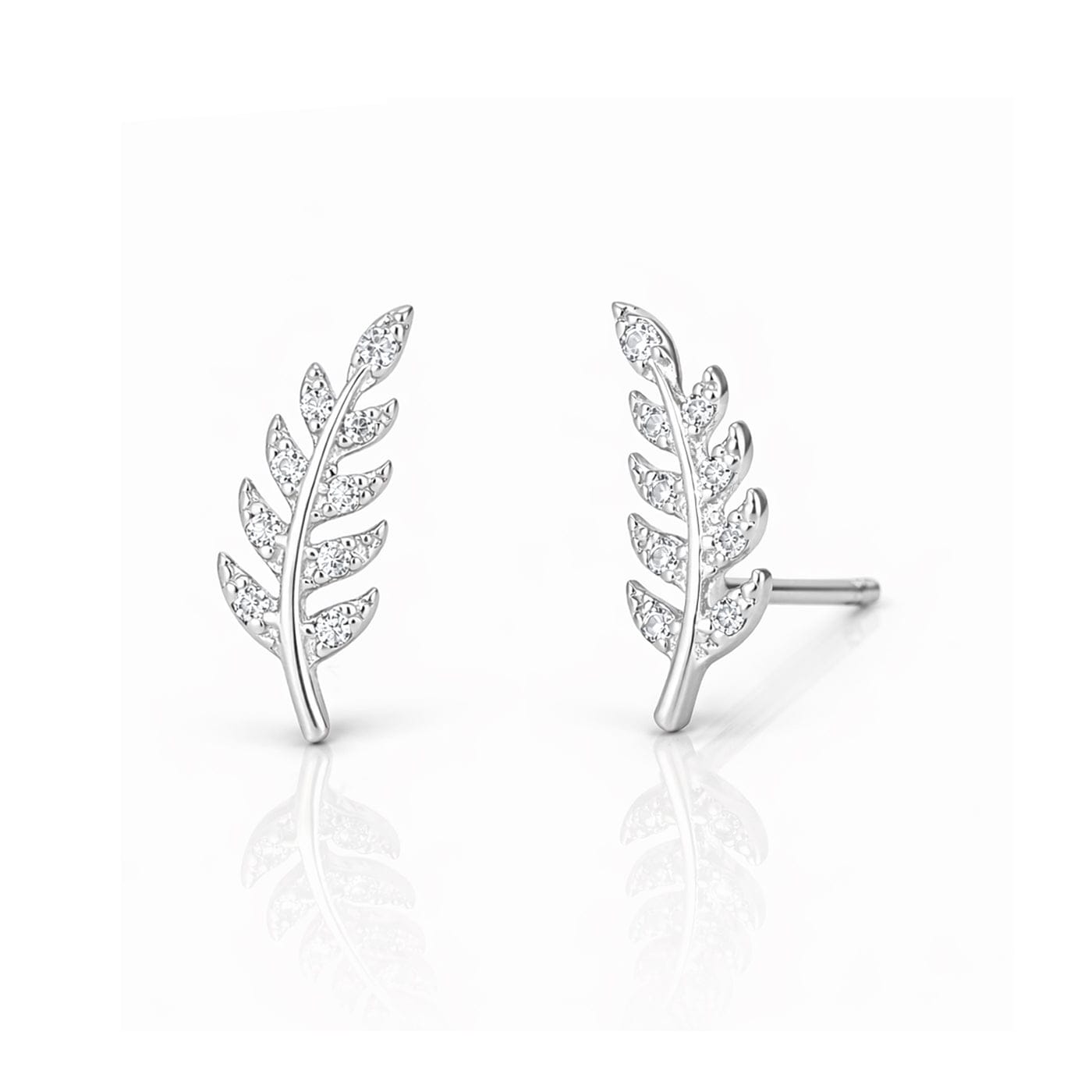 TAI JEWELRY | Delicate Leaf Studs | Earrings |