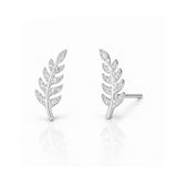 TAI JEWELRY | Delicate Leaf Studs | Earrings |