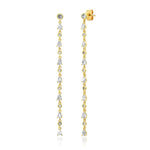 TAI JEWELRY Earrings Delicate Linear CZ Earrings