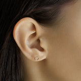TAI JEWELRY Earrings Delicate Open Heart Studs