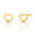 TAI JEWELRY Earrings Delicate Open Heart Studs