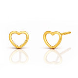 TAI JEWELRY Earrings Delicate Open Heart Studs