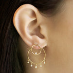 TAI JEWELRY Earrings Double Circle Posts