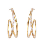 TAI JEWELRY Earrings Double Oval Hoops