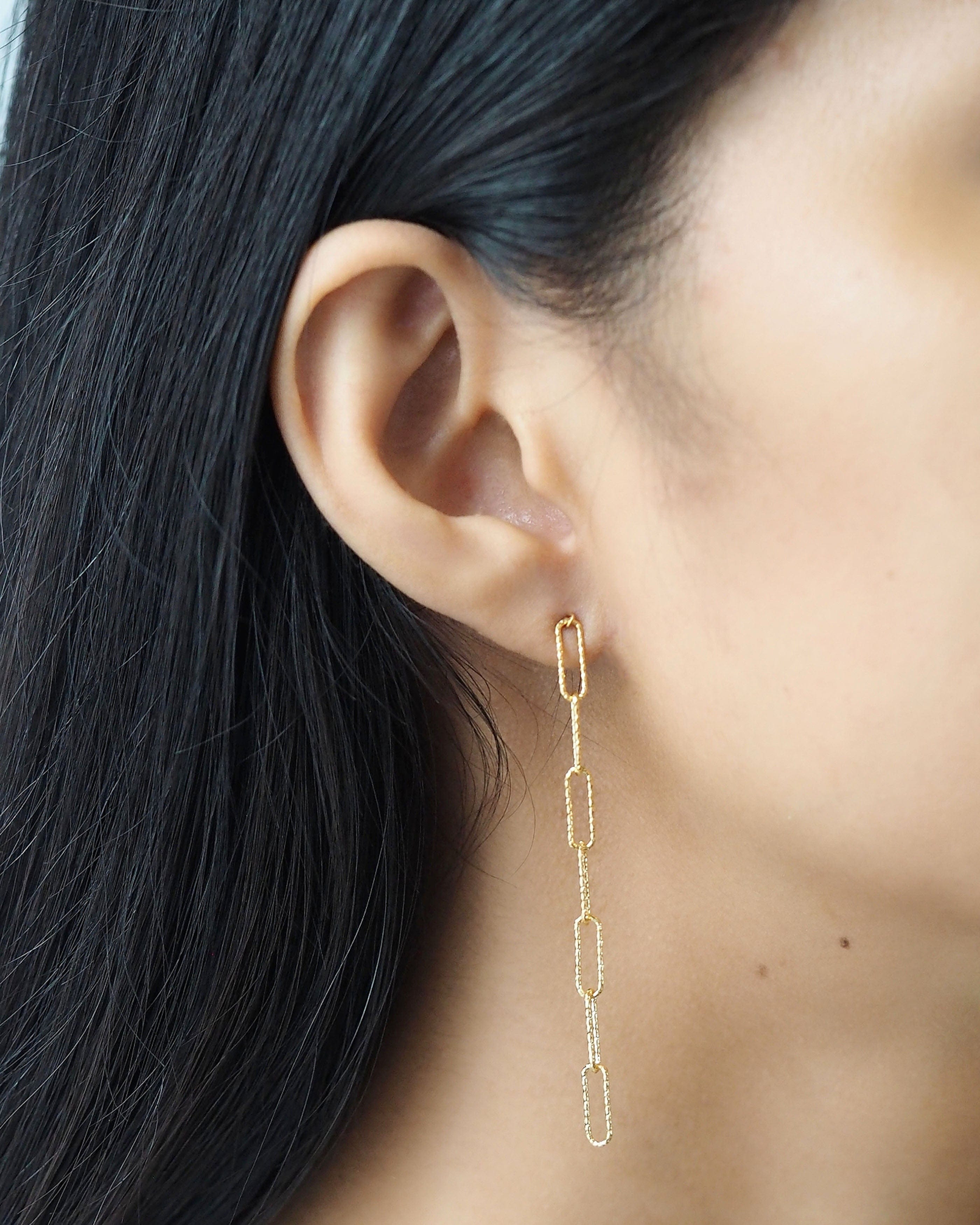 TAI JEWELRY Earrings Drop Link Chain Earrings