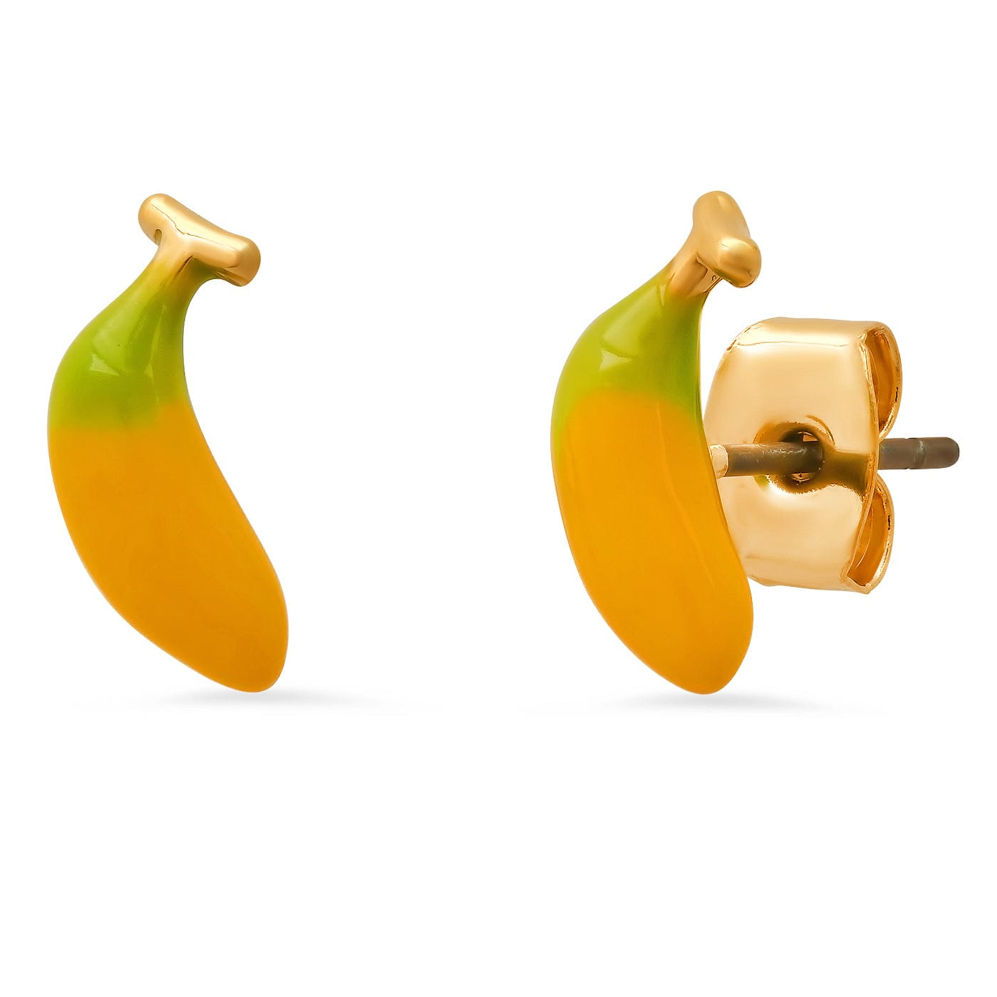 TAI JEWELRY Earrings Enamel Banana Studs