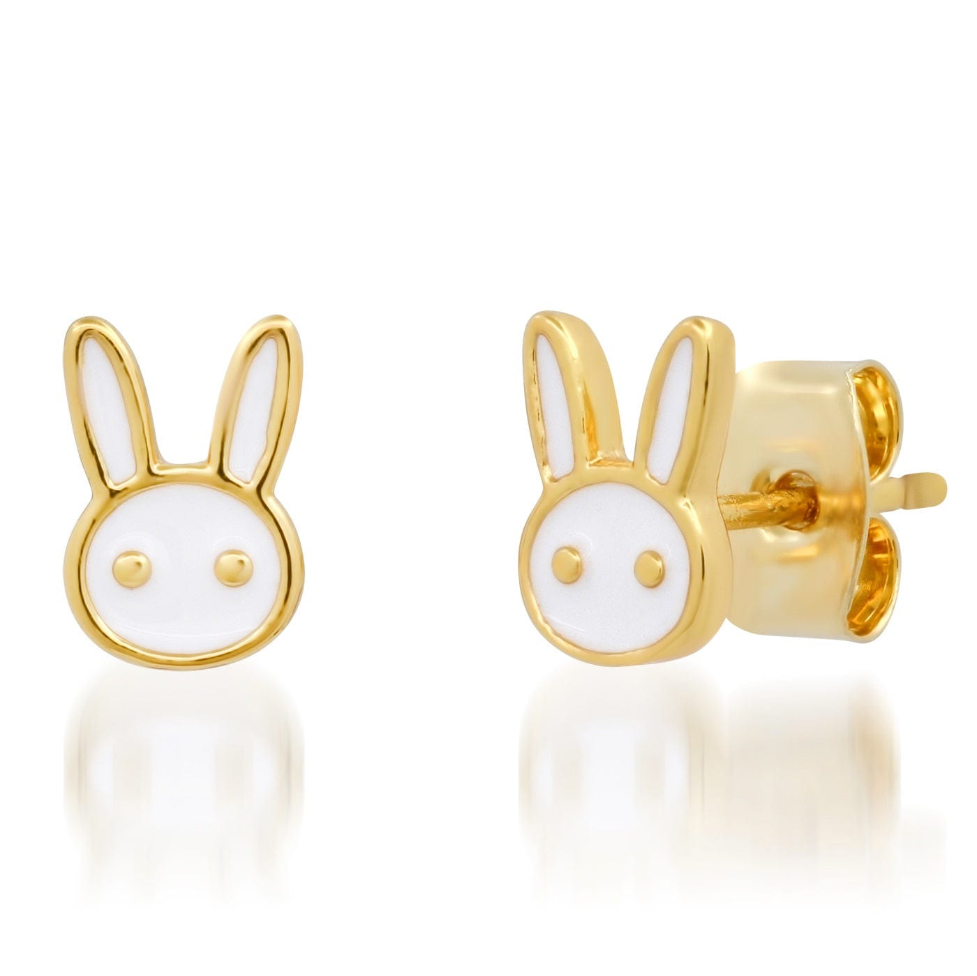 TAI JEWELRY Earrings Enamel Bunny Studs