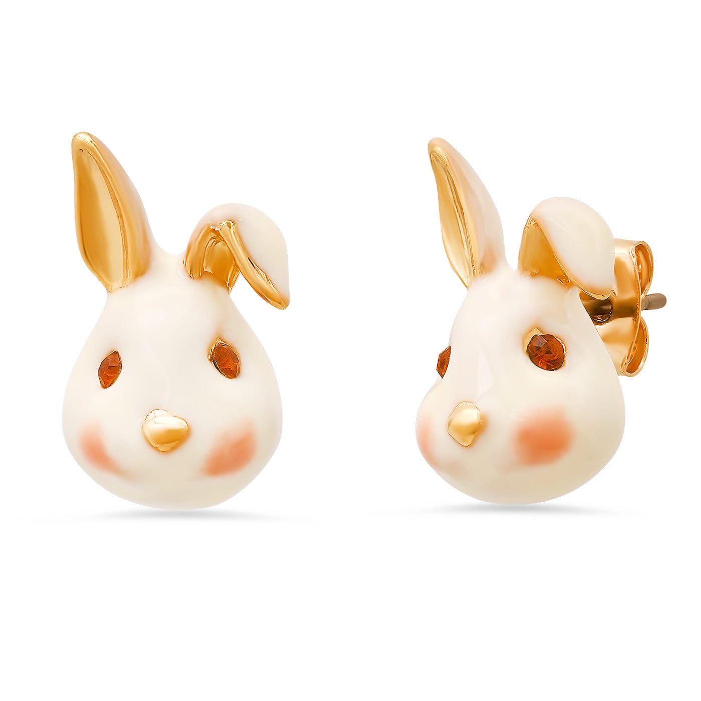 TAI JEWELRY Earrings Enamel Bunny Studs