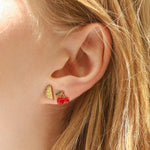 TAI JEWELRY | Enamel Lemon Slice Studs | Earrings |