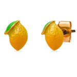 TAI JEWELRY Earrings Enamel Lemon Studs