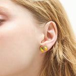 TAI JEWELRY Earrings Enamel Lemon Studs