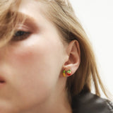 TAI JEWELRY Earrings Enamel Strawberry Studs