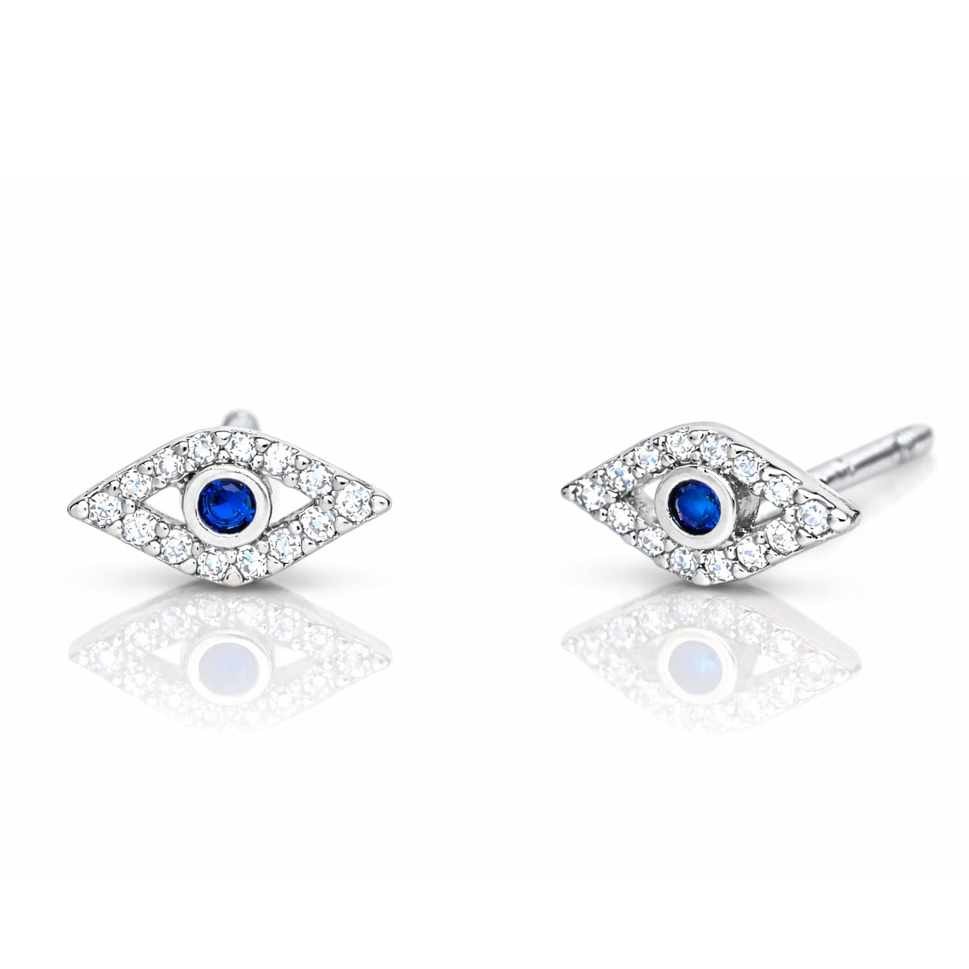 TAI JEWELRY Earrings Silver Evil Eye Earrings