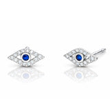 TAI JEWELRY Earrings Silver Evil Eye Earrings