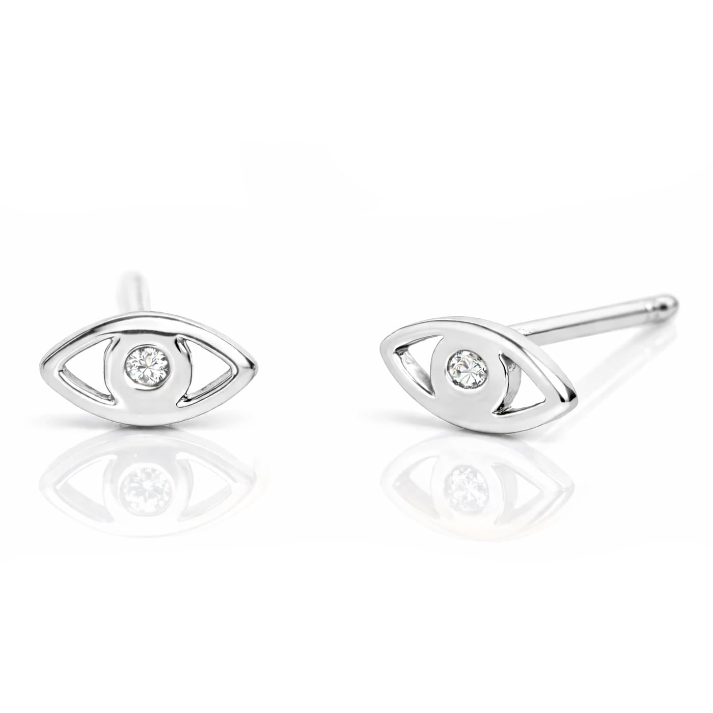 TAI JEWELRY Earrings SILVER Evil Eye Earrings