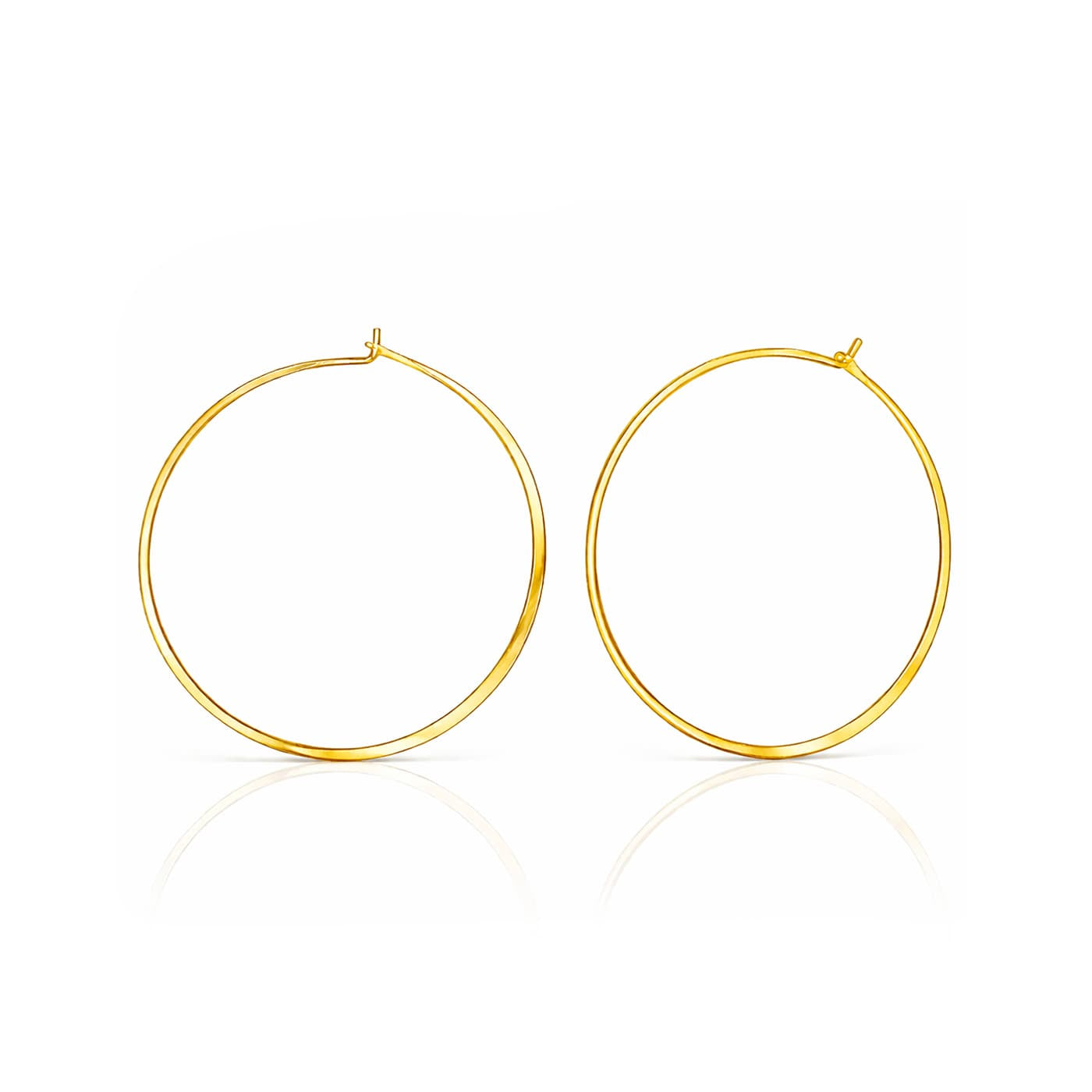TAI JEWELRY Earrings Flat Hoops | 20MM