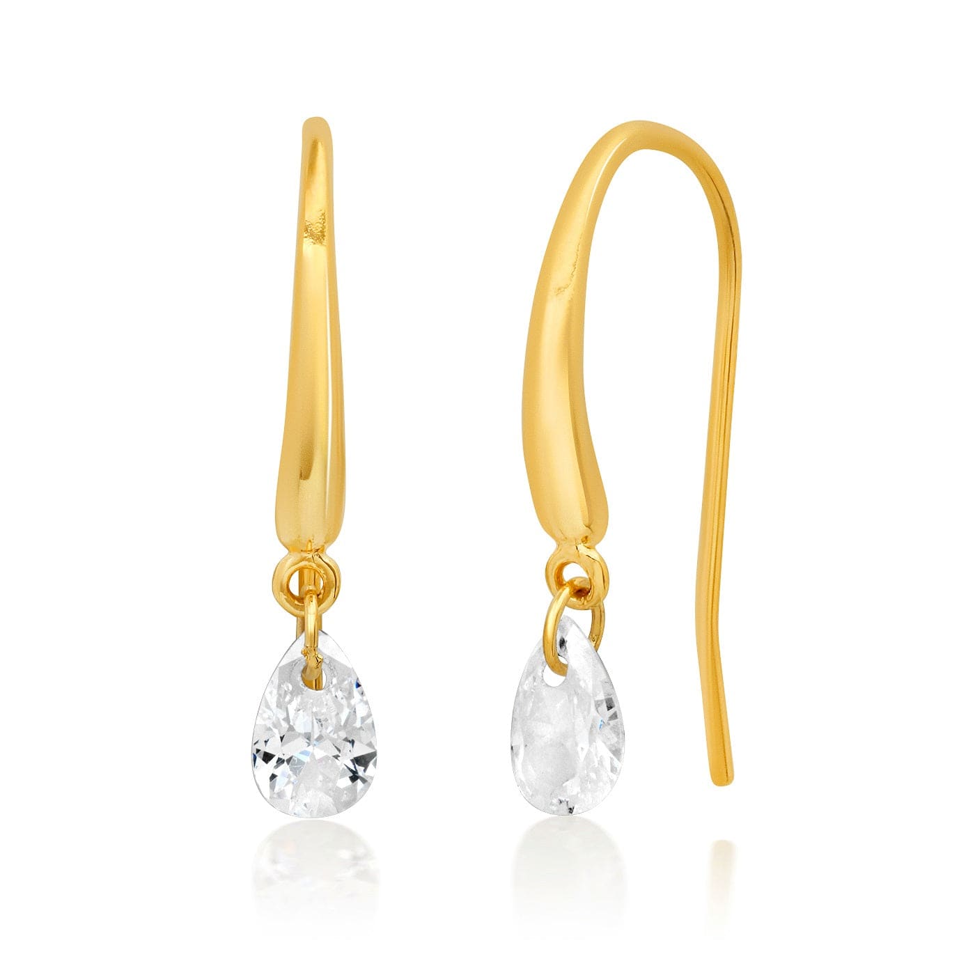 TAI JEWELRY | Float Teardrop Gem Threader | Earrings |