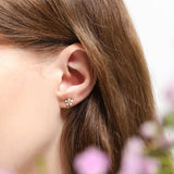 TAI JEWELRY Earrings Flower Enameled Stud