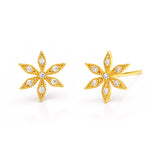 TAI JEWELRY Earrings Gold Flower Post Earring