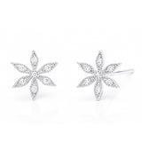TAI JEWELRY Earrings Silver Flower Post Earring