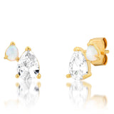 TAI JEWELRY Earrings OPAL Gemma Pear Cluster Earrings
