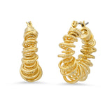 TAI JEWELRY Earrings Gold Coil Hoops