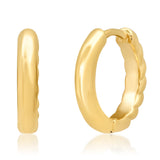 TAI JEWELRY Earrings Gold Reversible Huggies